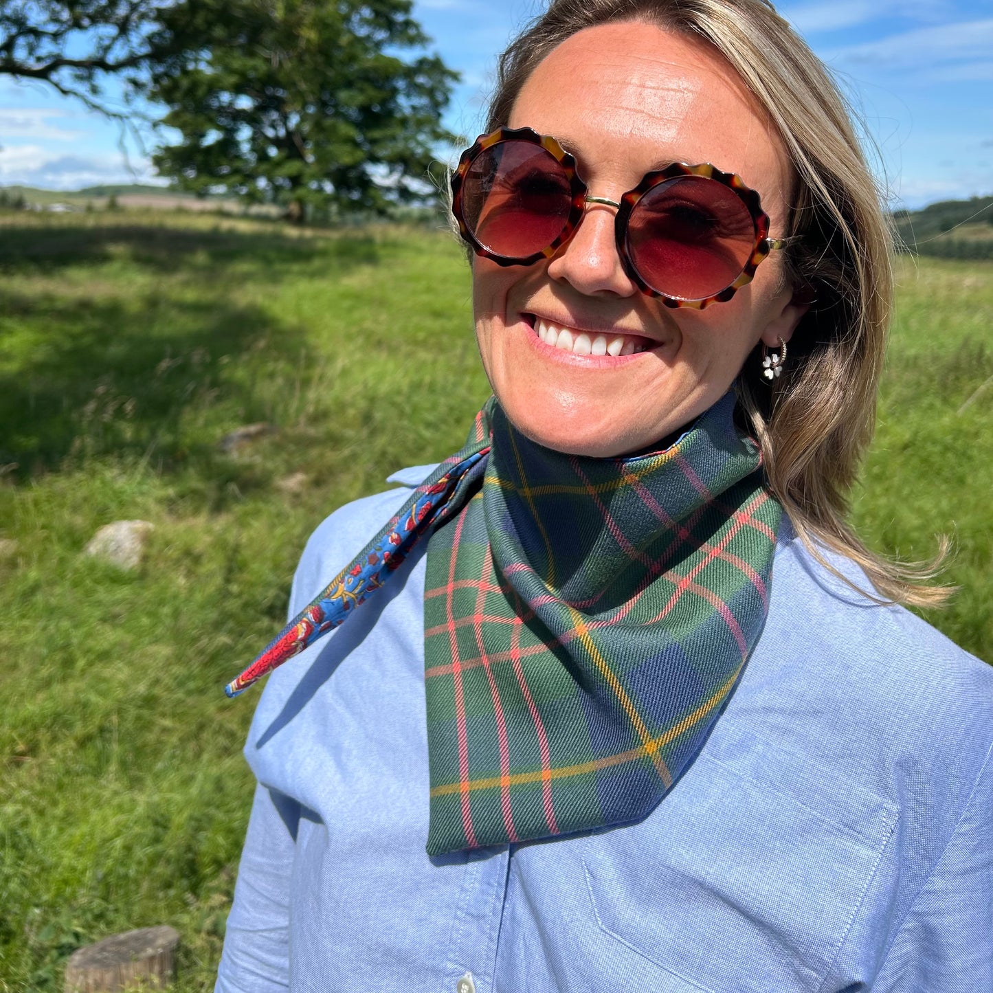 Cameron of Lochiel Hunting Muted Tartan Scout Scarf