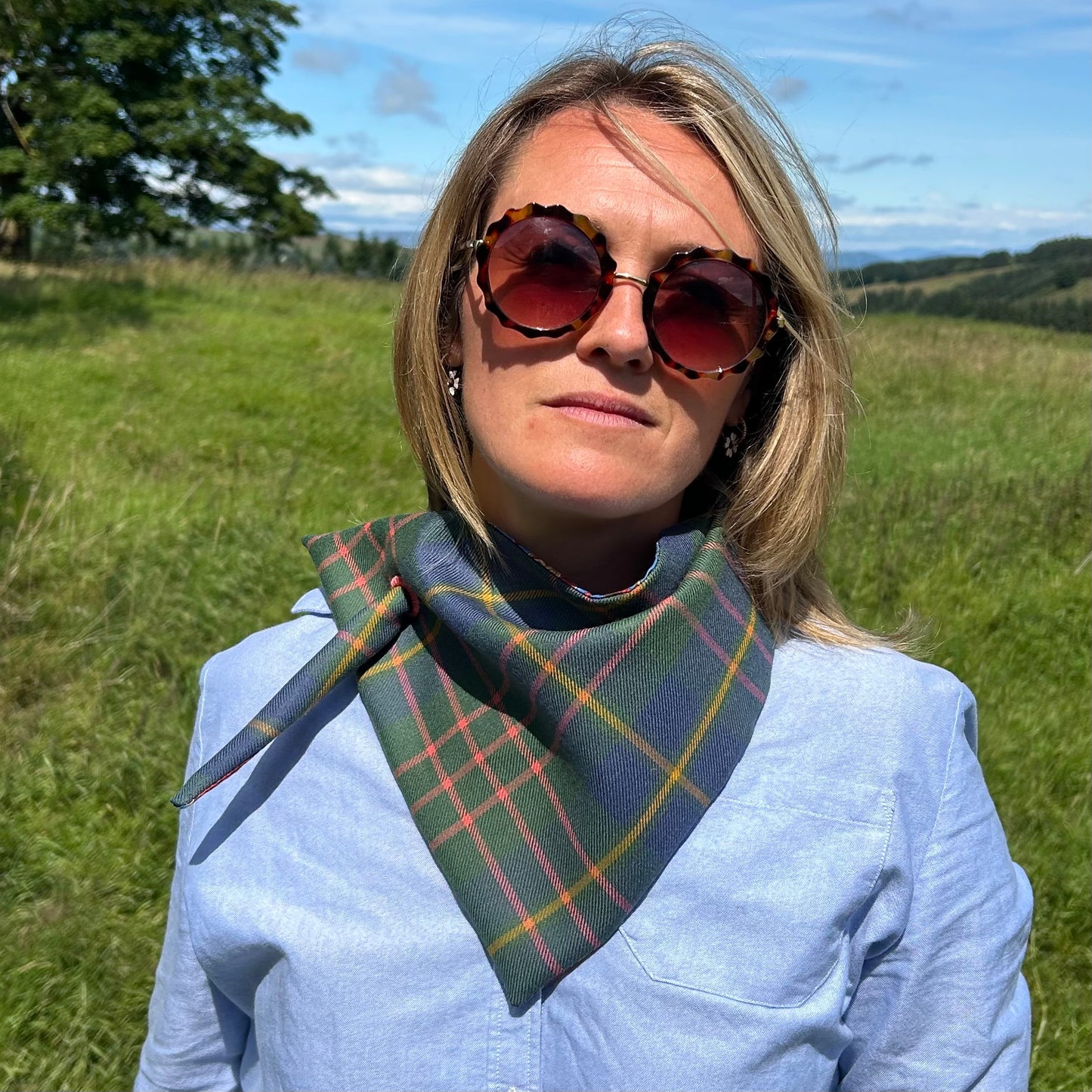Cameron of Lochiel Hunting Muted Tartan Scout Scarf
