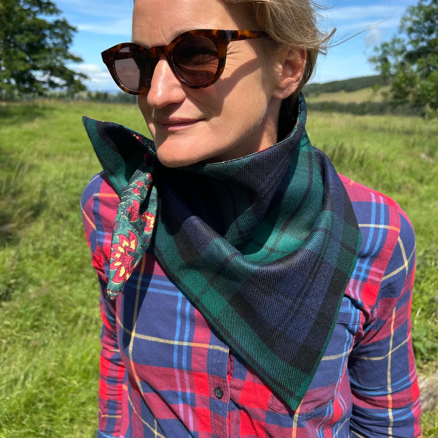 Black Watch Tartan Scout Scarf