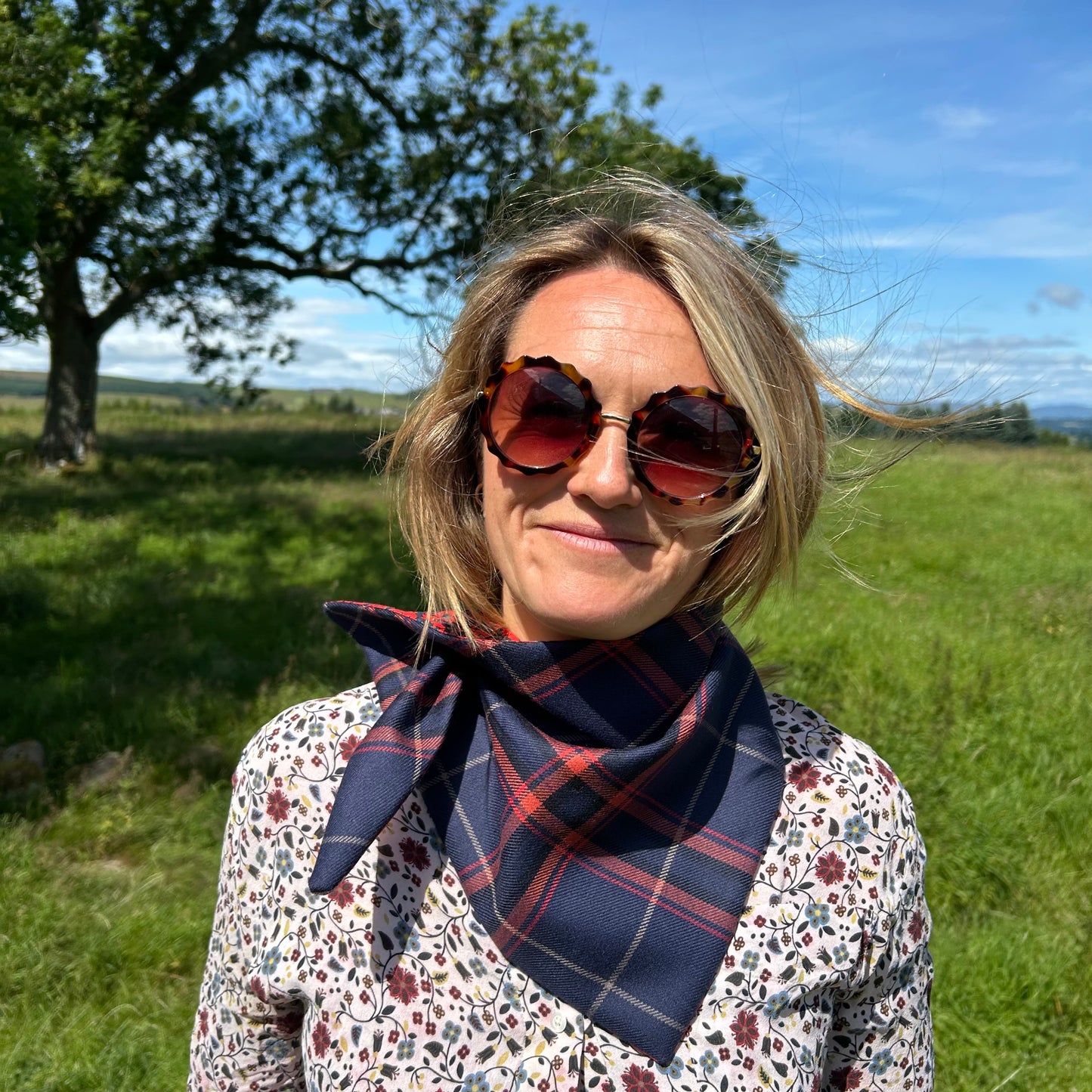 Gaelic Fire Tartan Scout Scarf