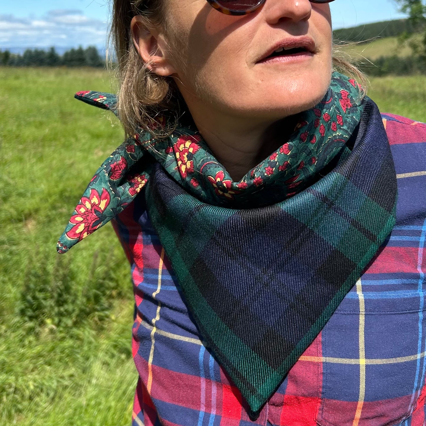 Black Watch Tartan Scout Scarf