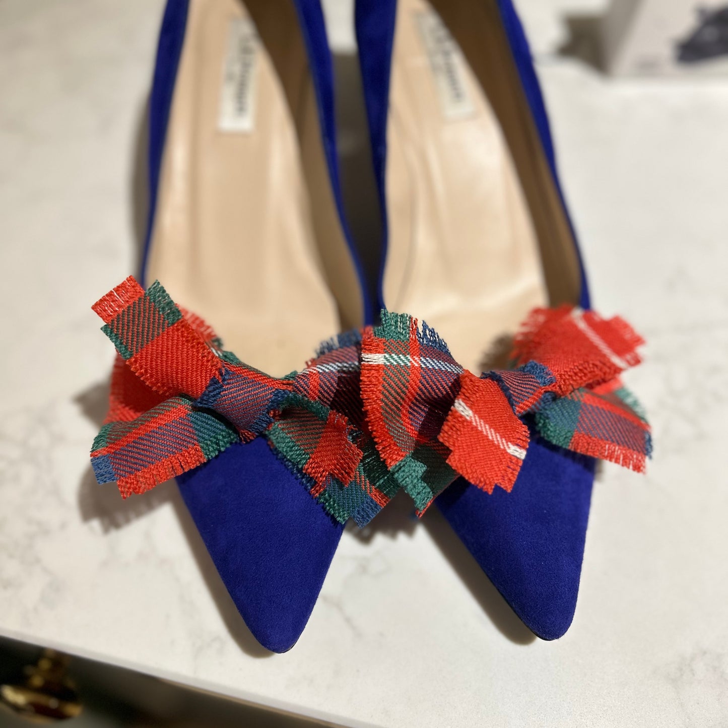 Fraser tartan Shoe Clips