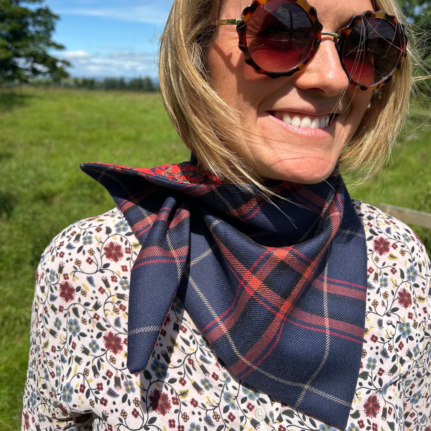 Gaelic Fire Tartan Scout Scarf