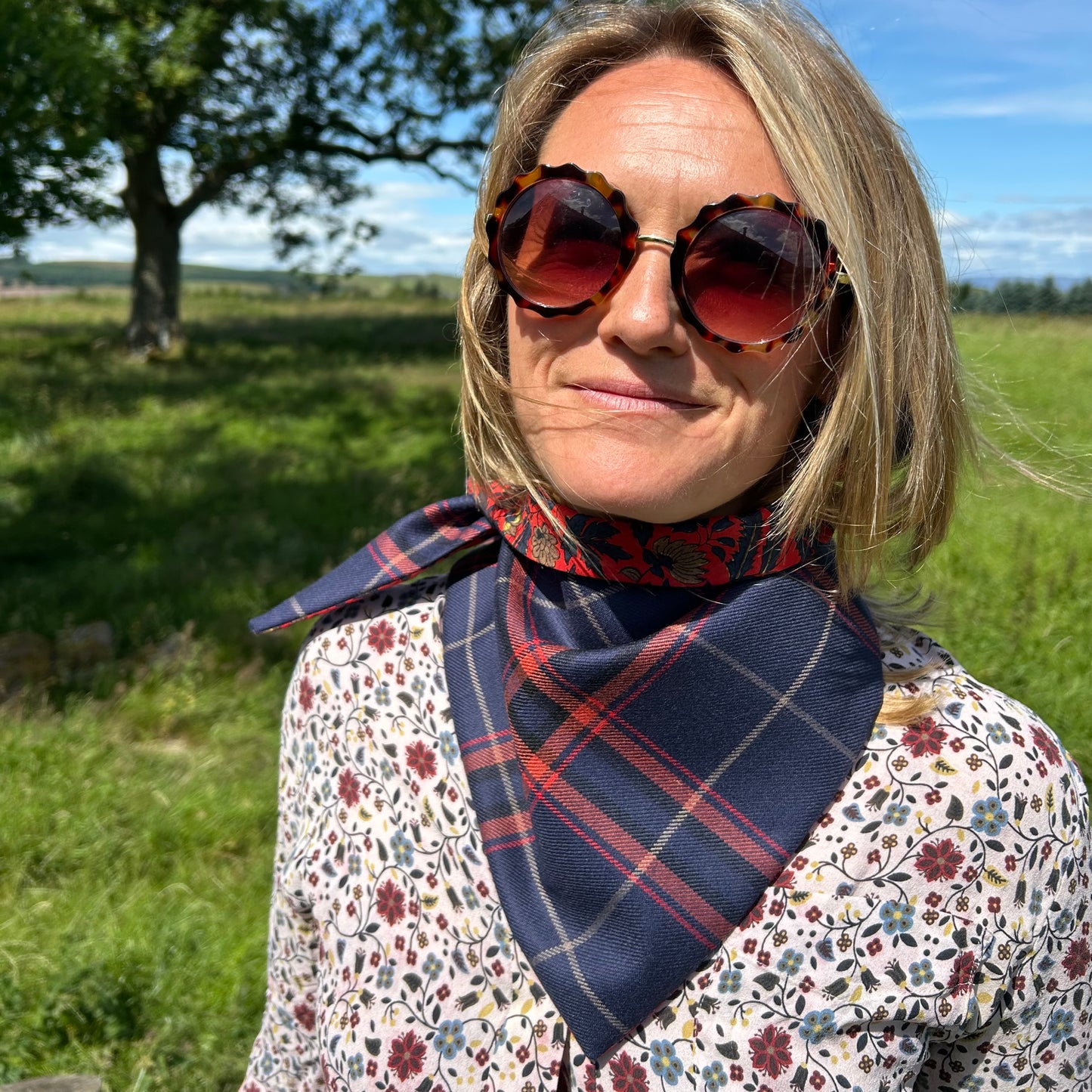 Gaelic Fire Tartan Scout Scarf
