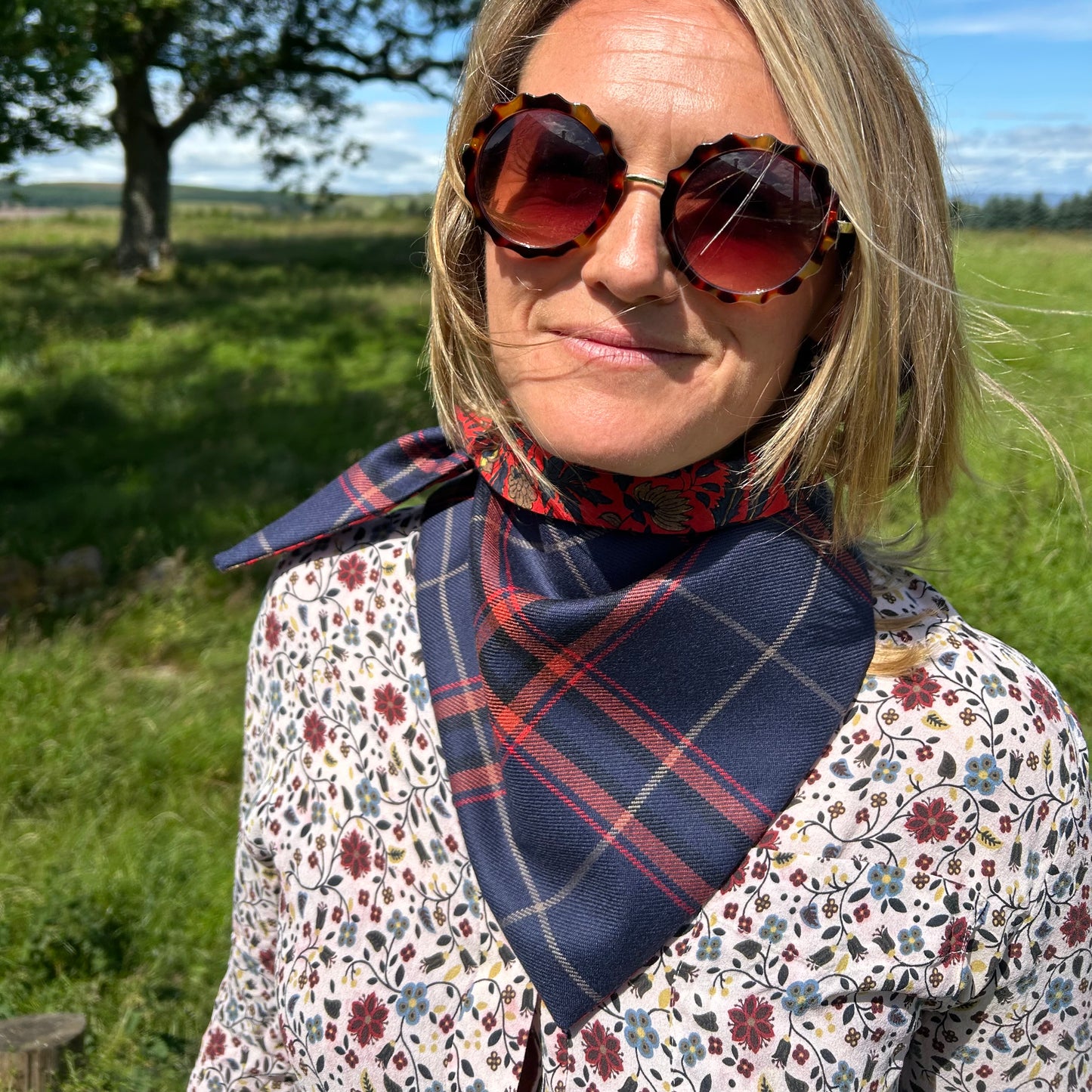 Gaelic Fire Tartan Scout Scarf