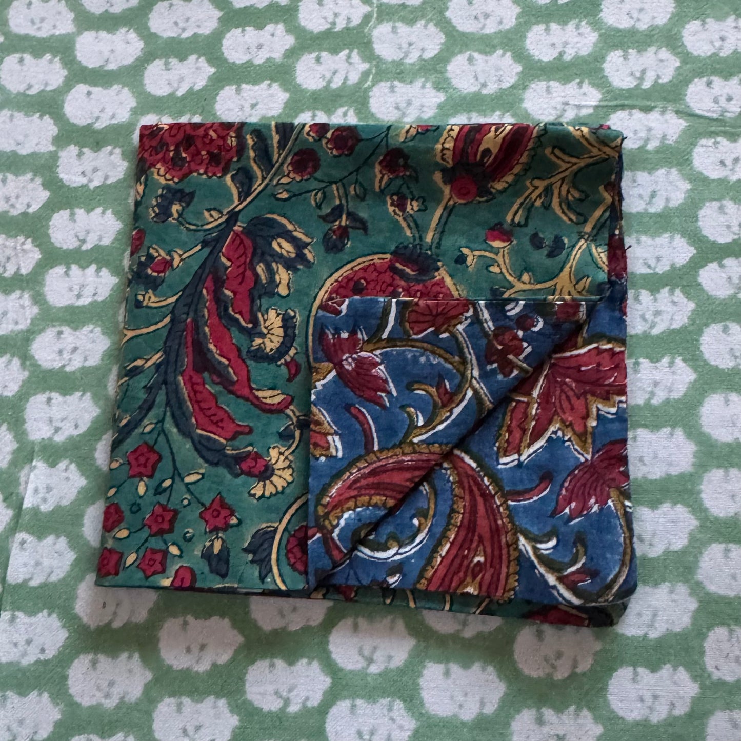 Handkerchief - Teal and blue