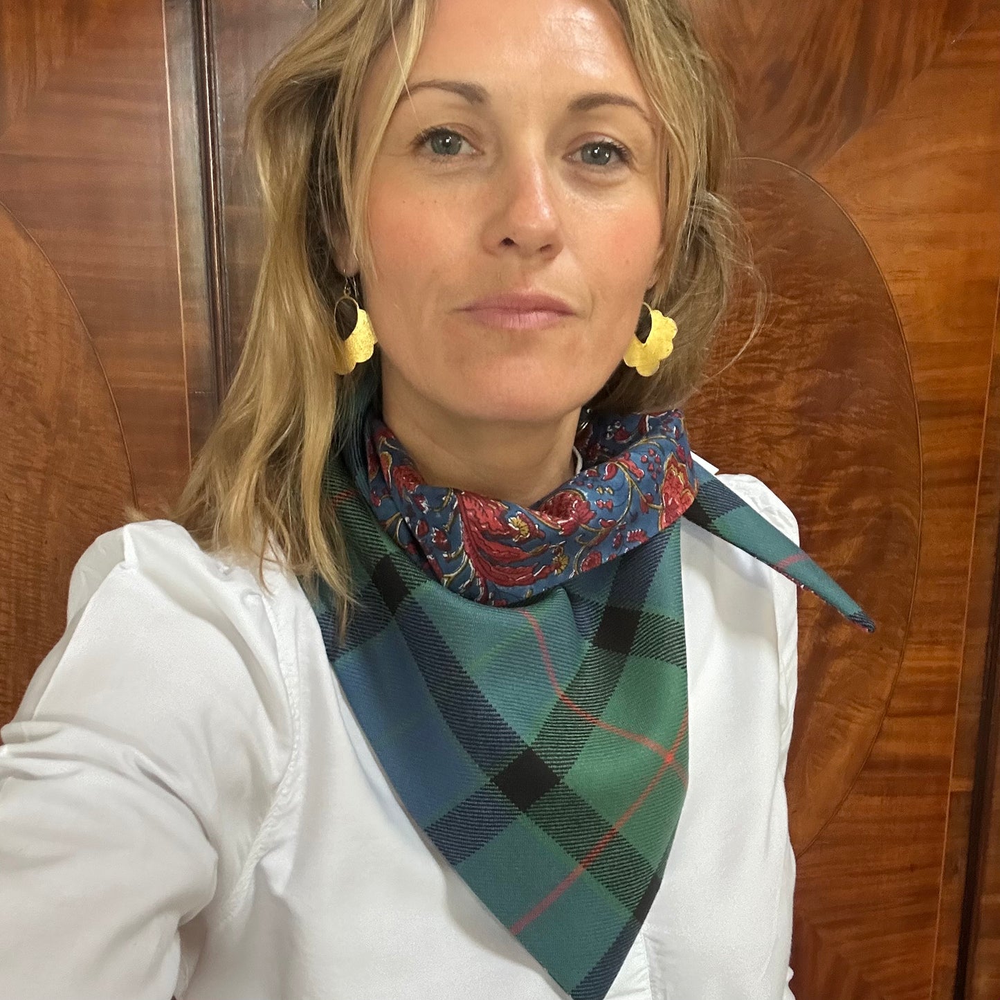Ancient Gunn Tartan Scout Scarf