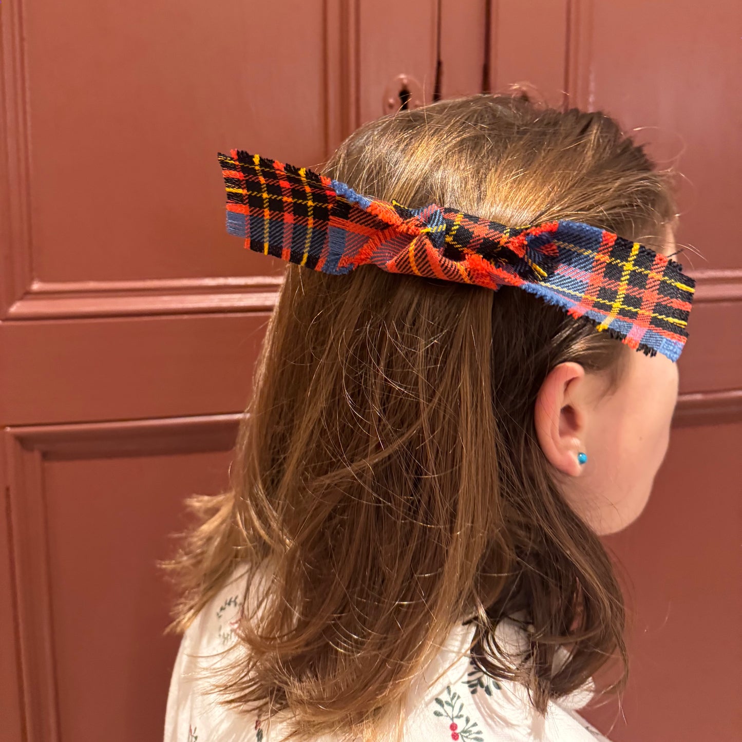 Leslie tartan hair clip