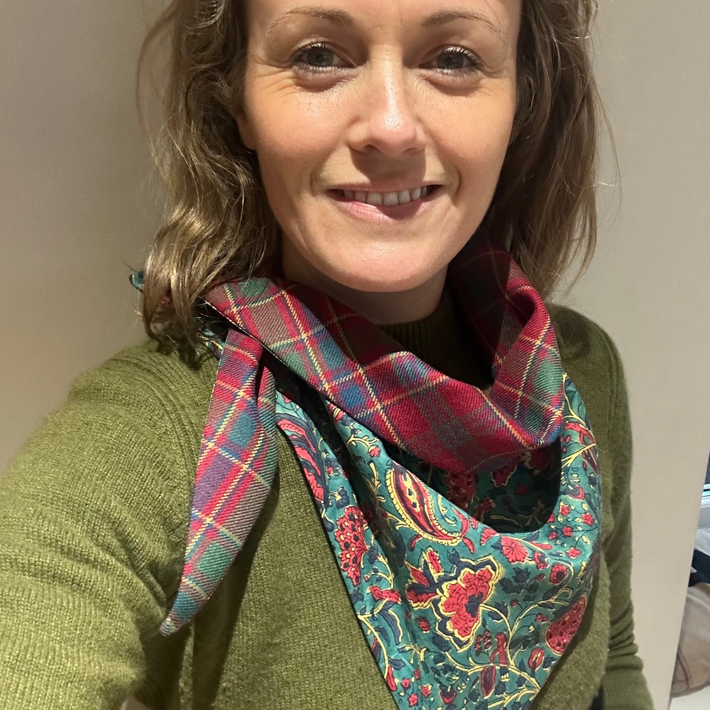 Munro Muted Tartan Scarf