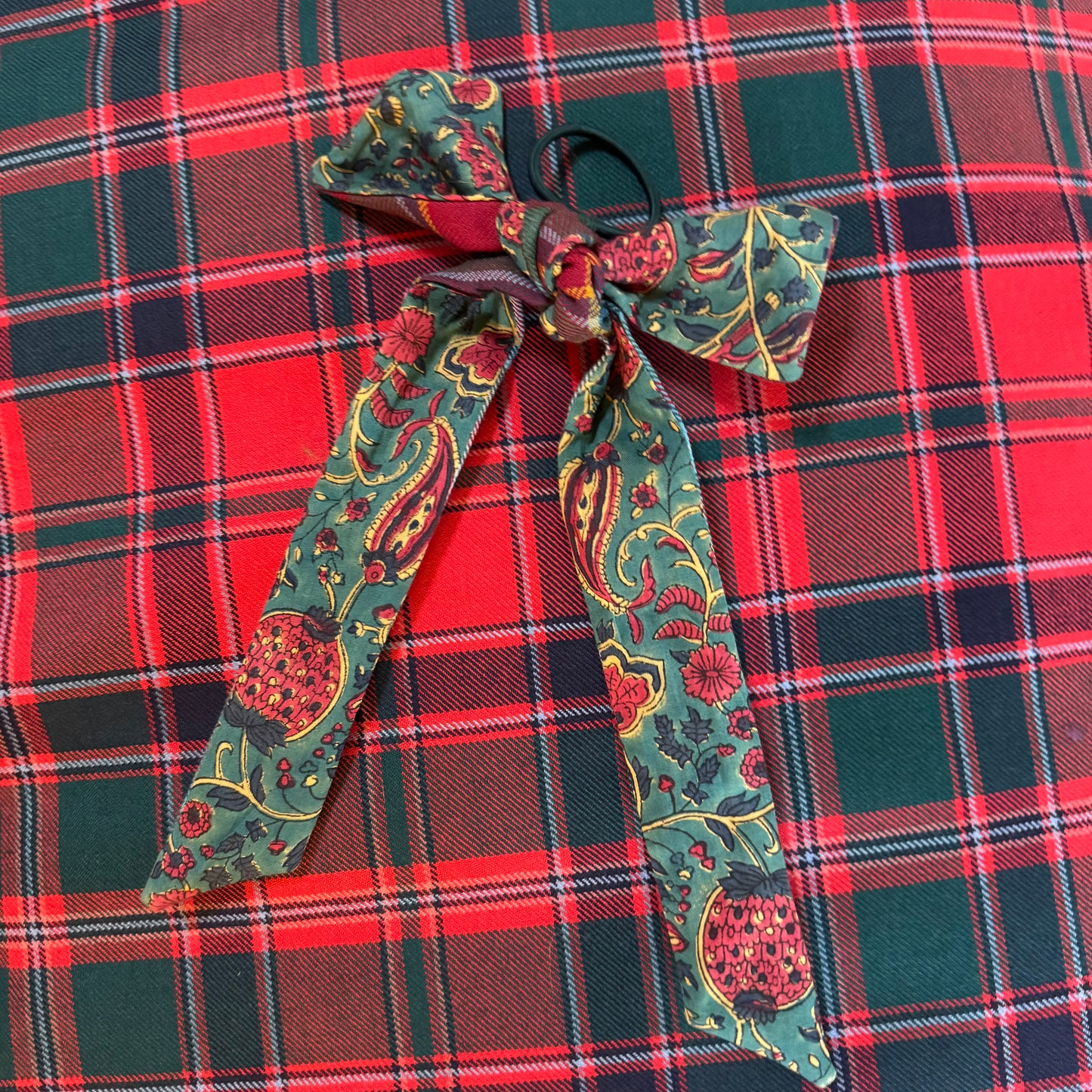 Drummond tartan hair bow