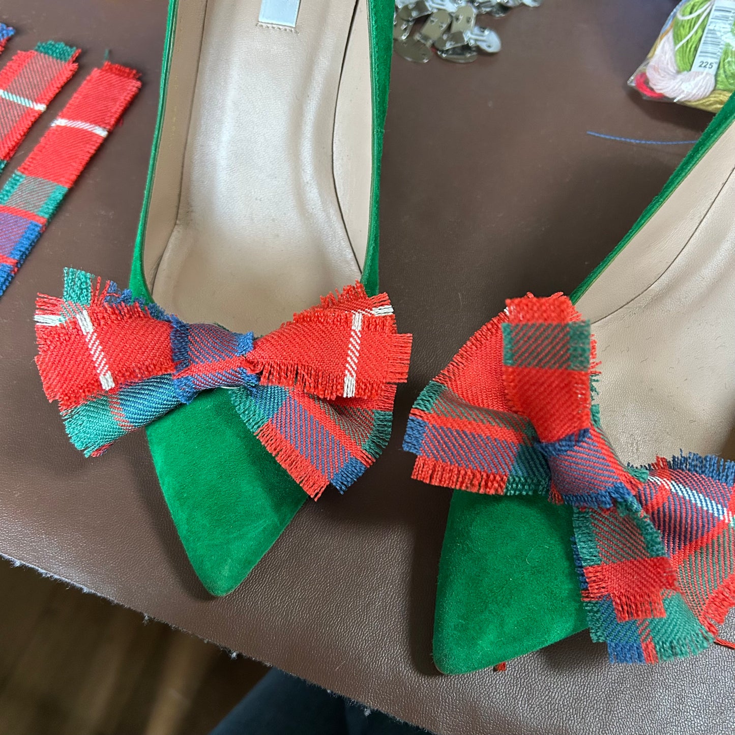 Fraser tartan Shoe Clips