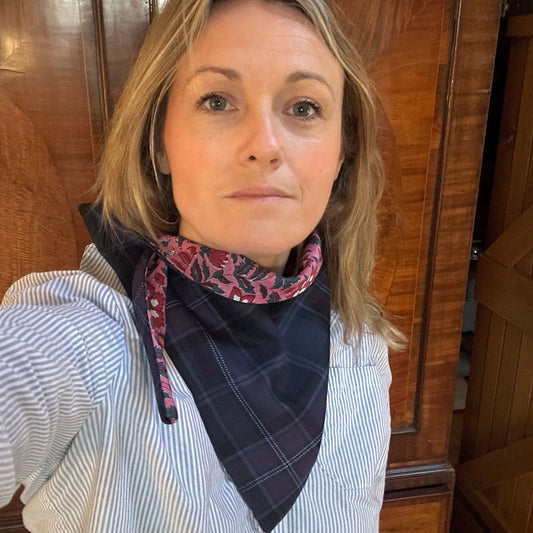 Scottish Thistle Tartan Scout Scarf *