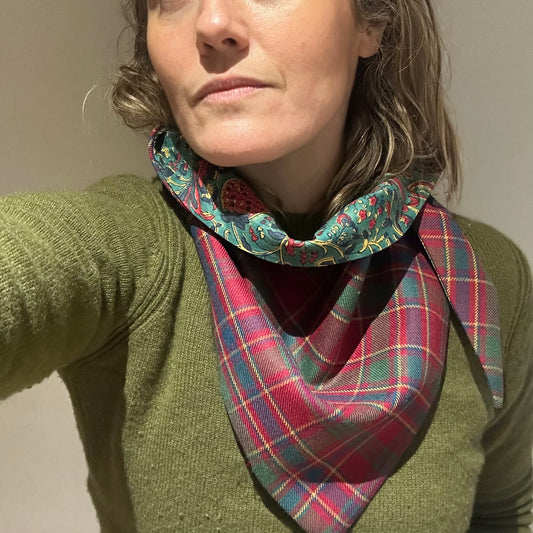 Munro Muted Tartan Scarf