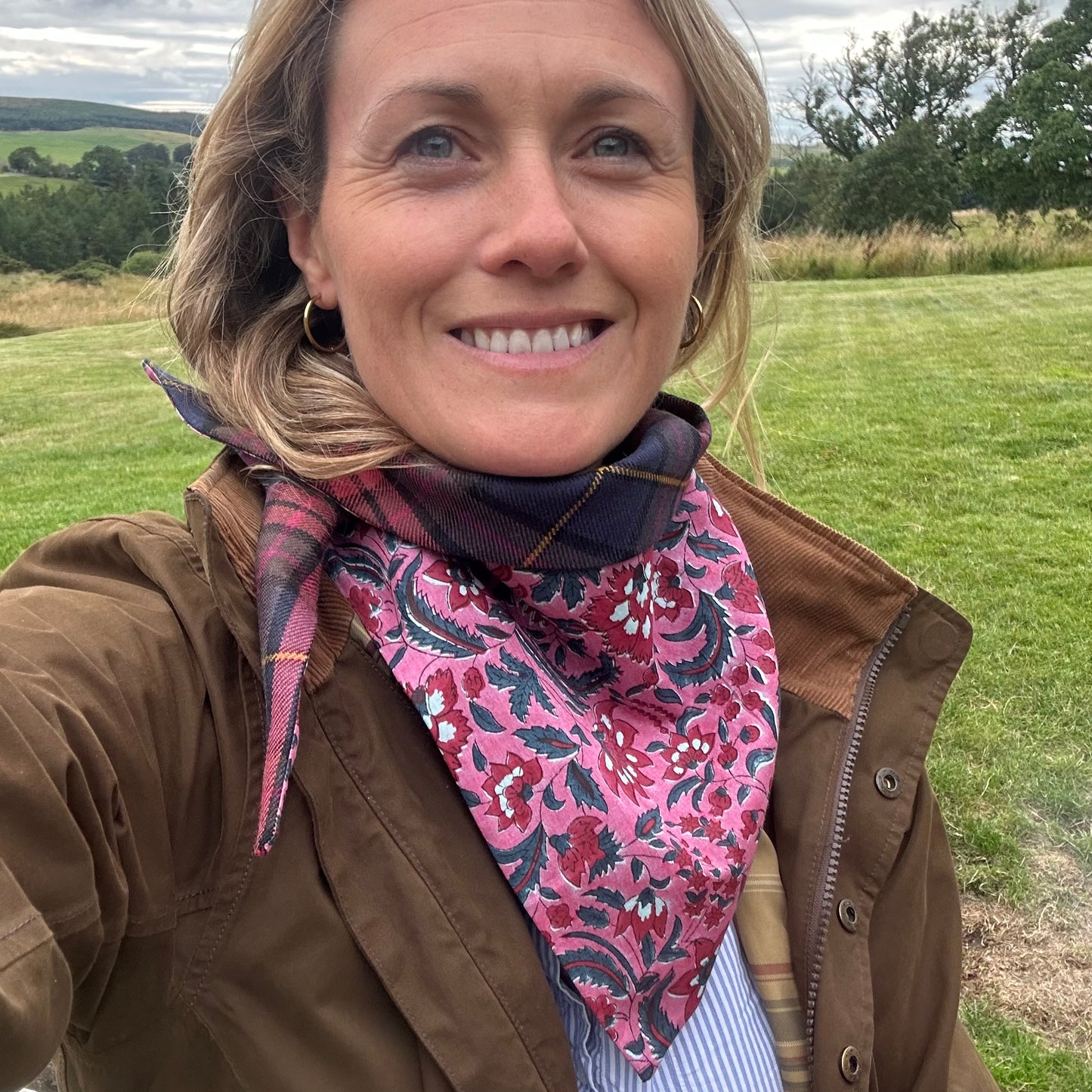 Leaping Salmon Tartan Scout Scarf