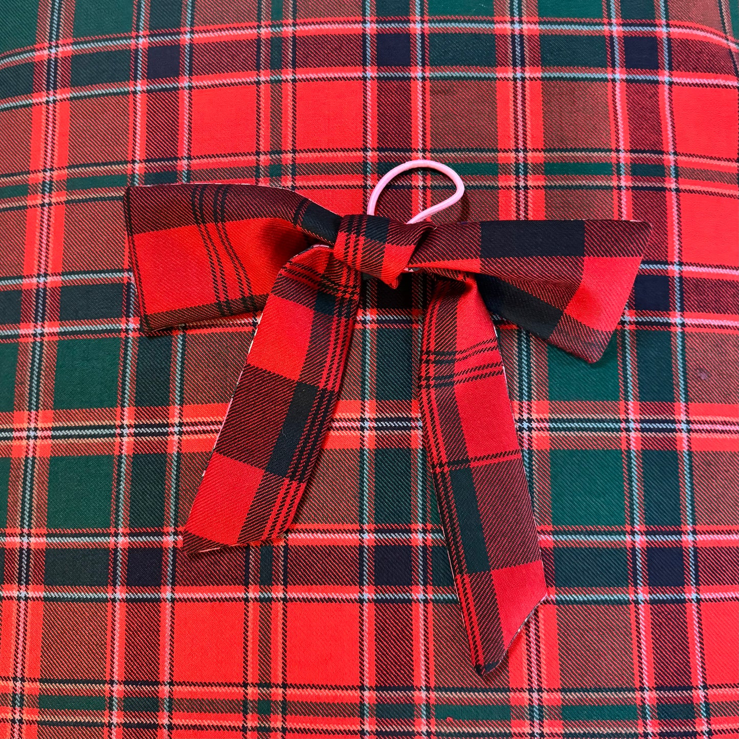 Jacobite tartan hair bow
