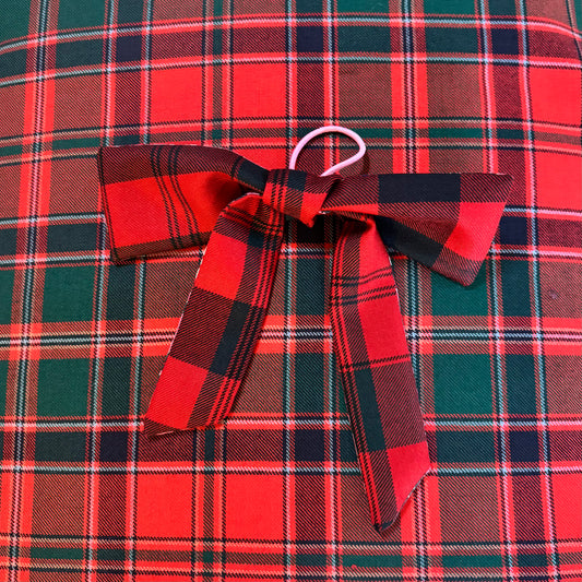 Jacobite tartan hair bow