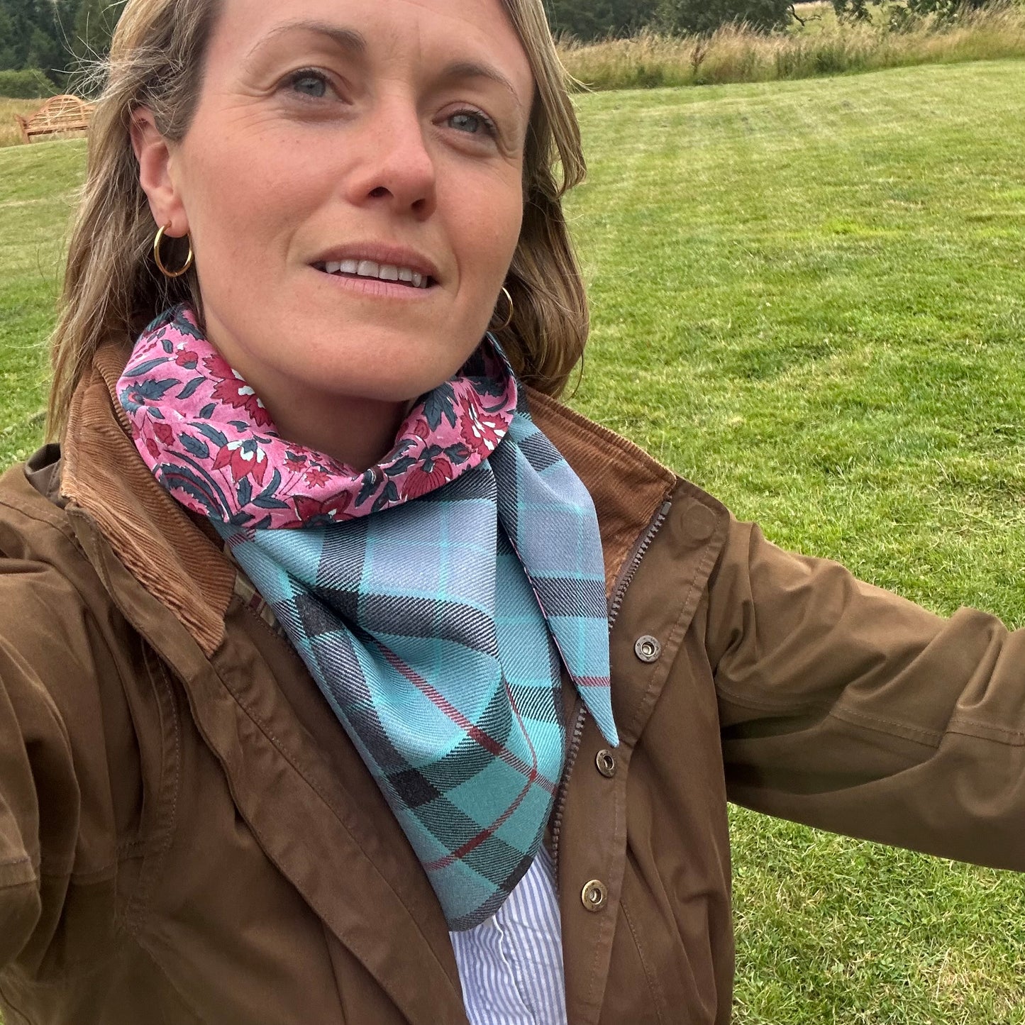 Ancient Gunn Tartan Scout Scarf