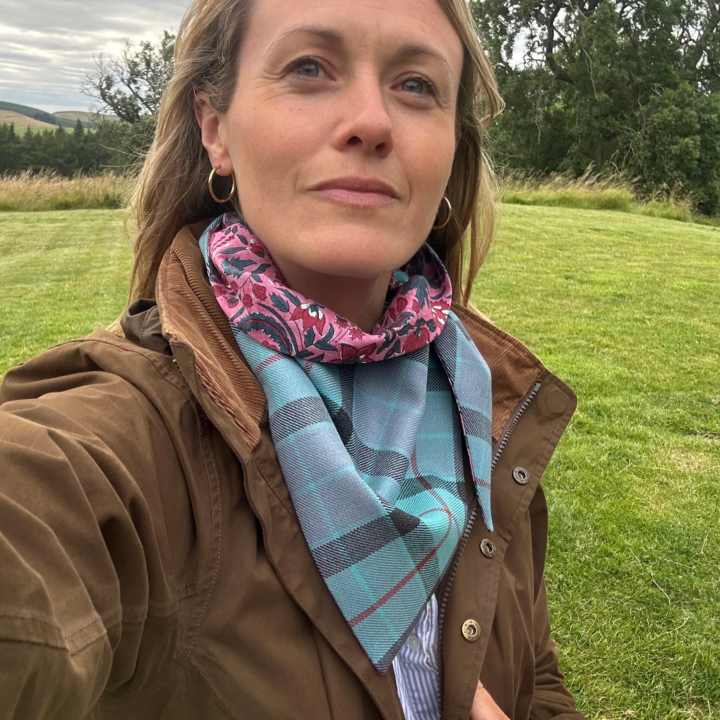 Ancient Gunn Tartan Scout Scarf