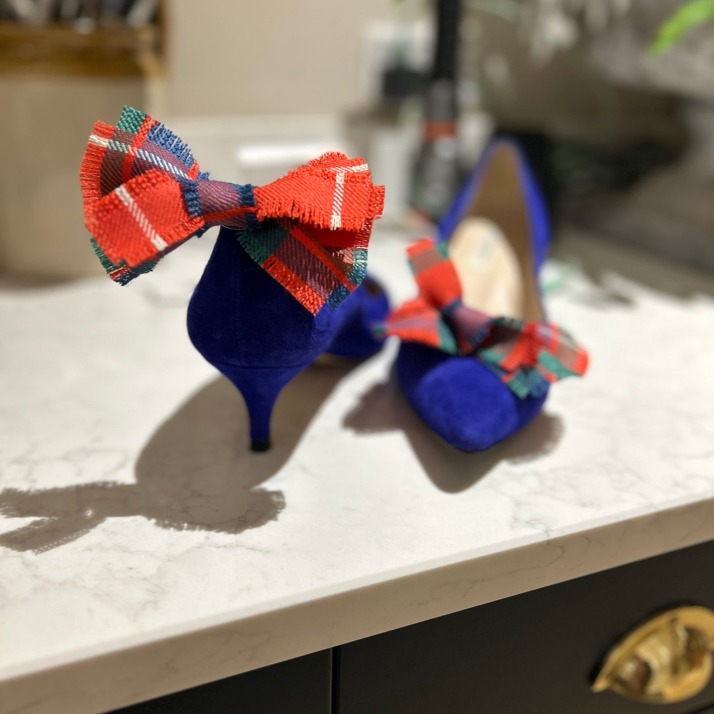 Fraser tartan Shoe Clips