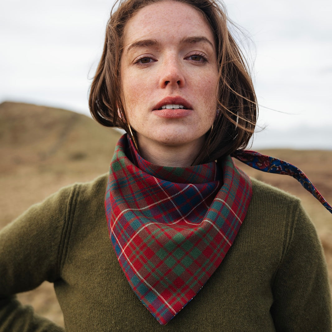 MacRae Red Tartan Scout Scarf