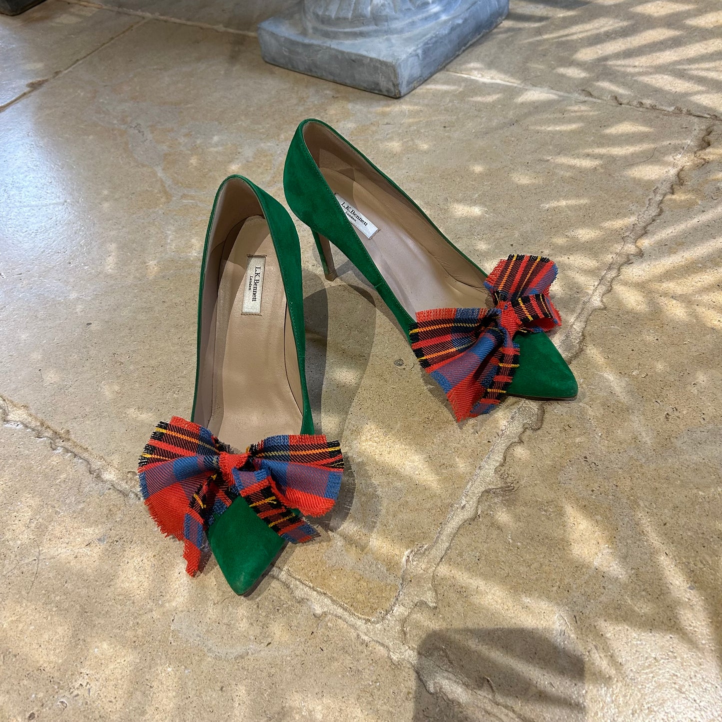 Leslie tartan shoe clips