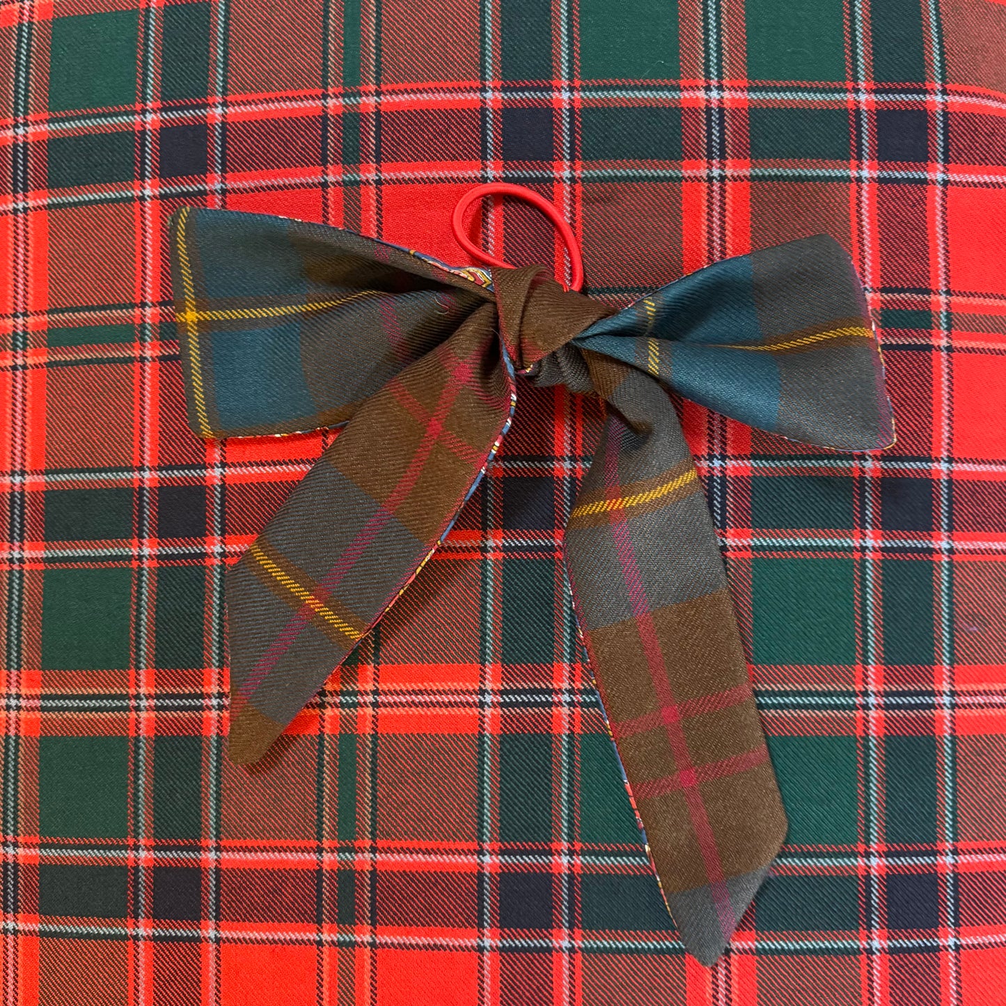 Cameron Hunting tartan hair bow