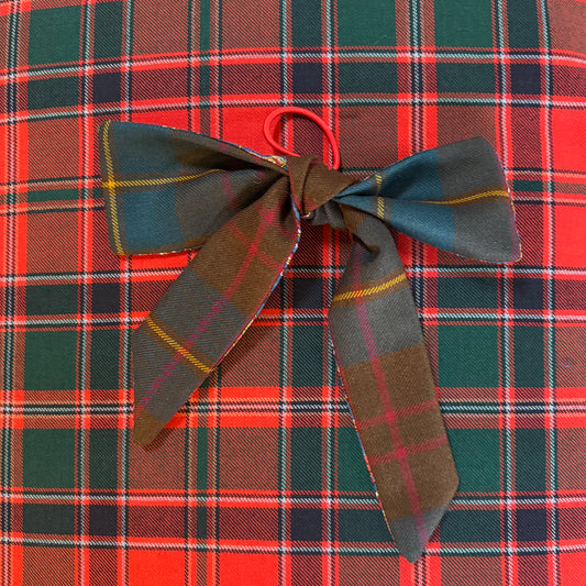 Cameron Hunting tartan hair bow