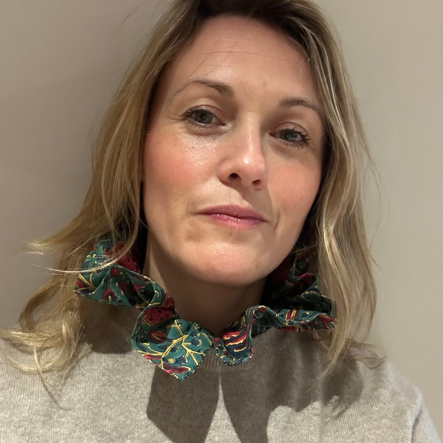 Frilly collar - Drummond teal