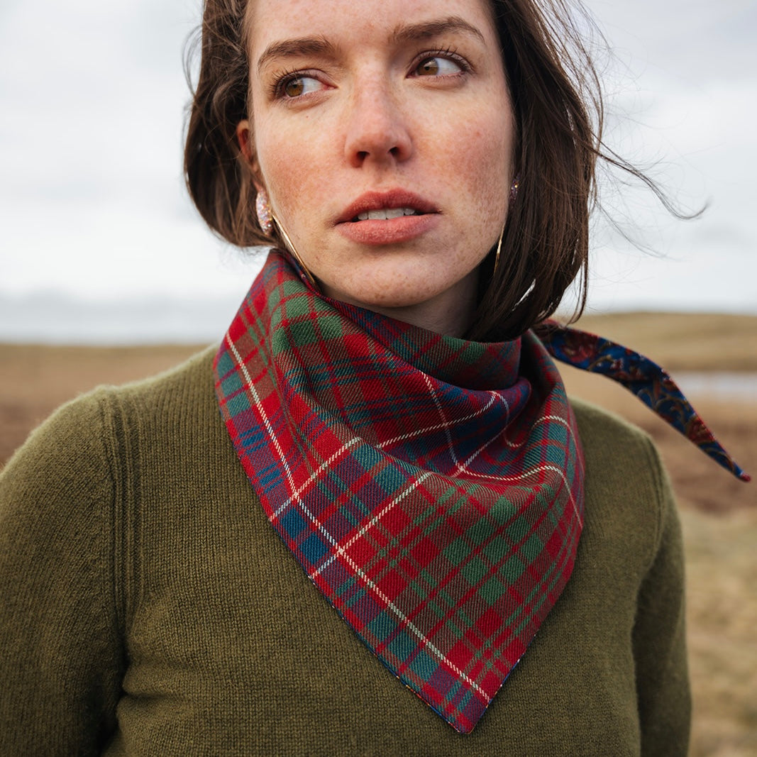 MacRae Red Tartan Scout Scarf