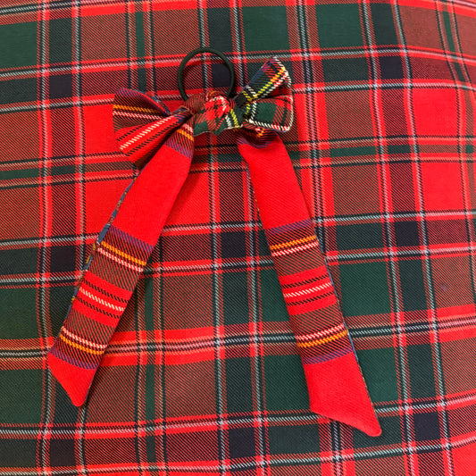 Stewart tartan hair bow