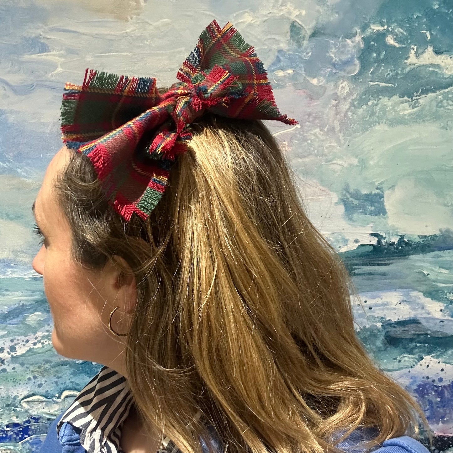Munro Muted Tartan Hair Clip