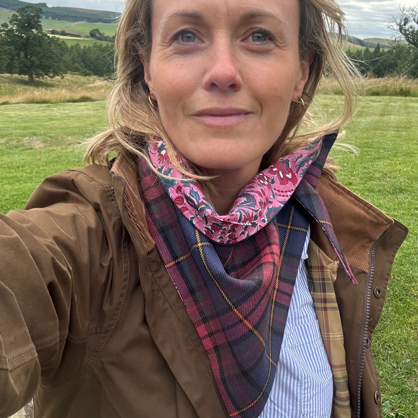Leaping Salmon Tartan Scout Scarf