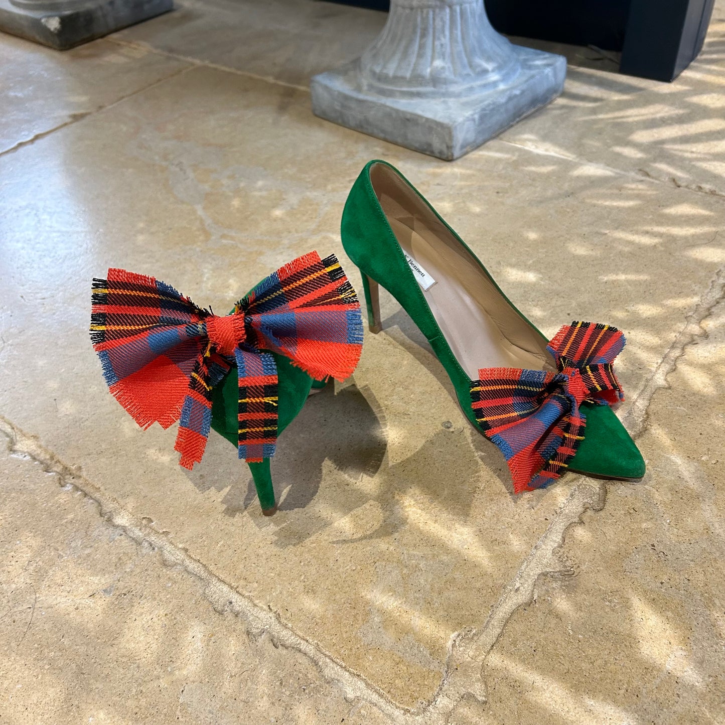 Leslie tartan shoe clips