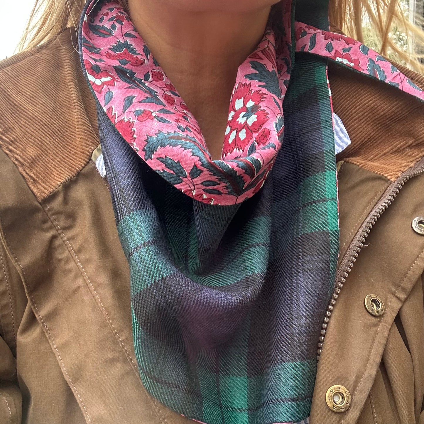 Black Watch Tartan Scout Scarf