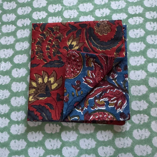 Handkerchief - Red & blue