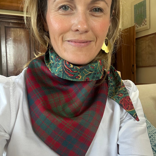 Ross Red Tartan Scout Scarf