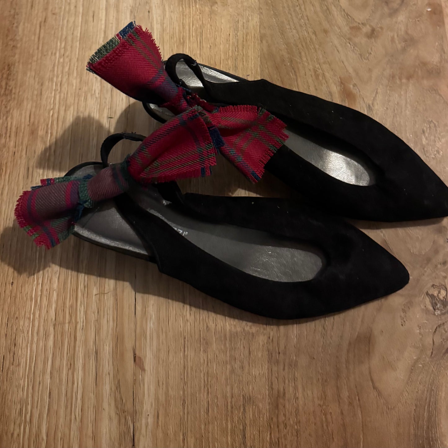 Robertson Red Muted Tartan Shoe Clips