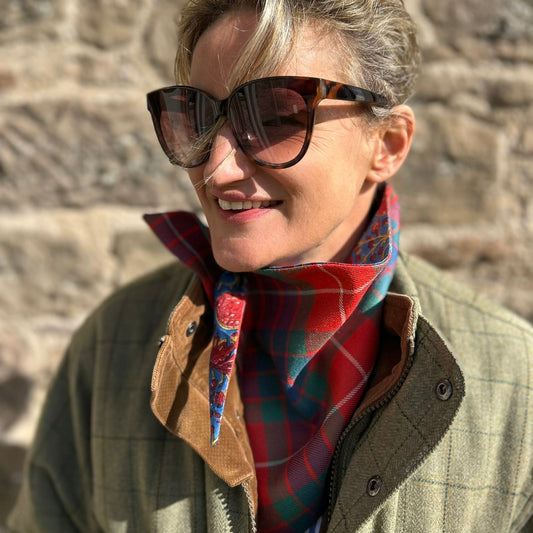 Fraser Red Ancient tartan scarf