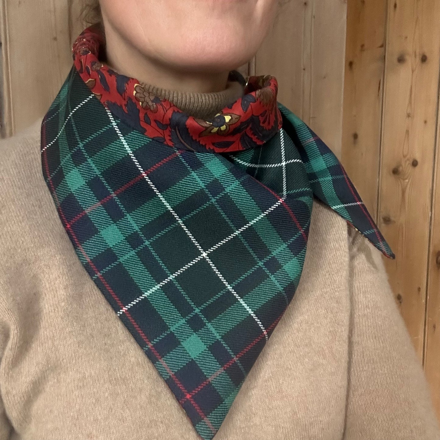Fraser Gathering Tartan Scout Scarf