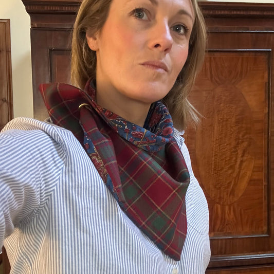 Munro Muted Tartan Scarf *