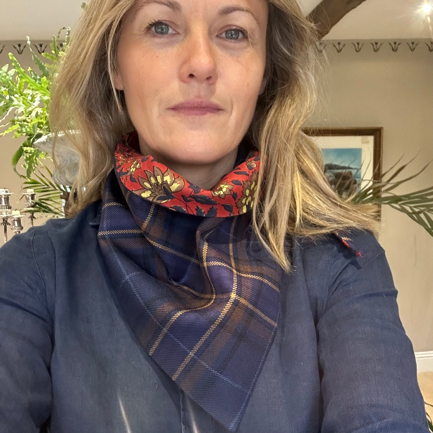 Wild Heather Tartan Scout Scarf