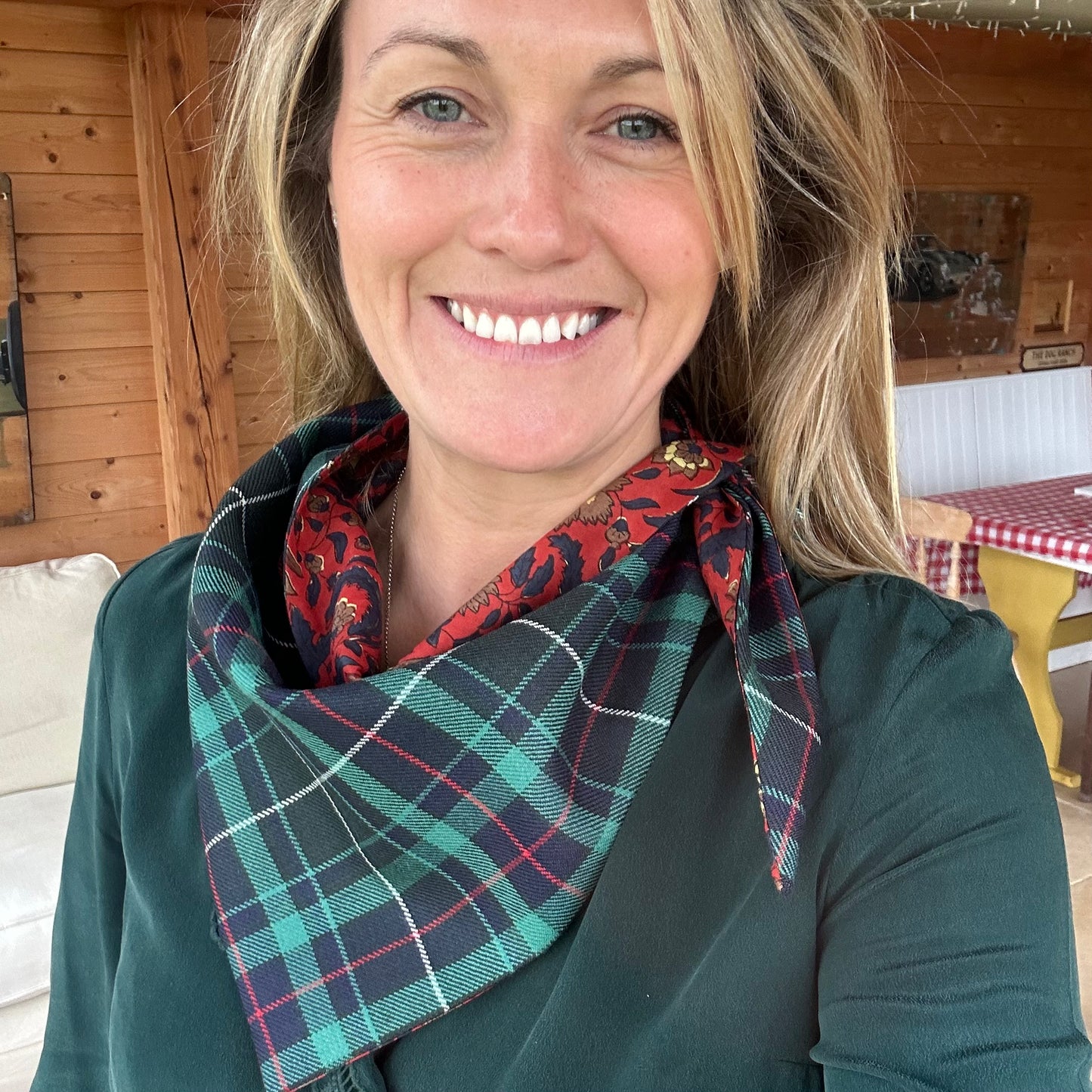 Fraser Gathering Tartan Scout Scarf