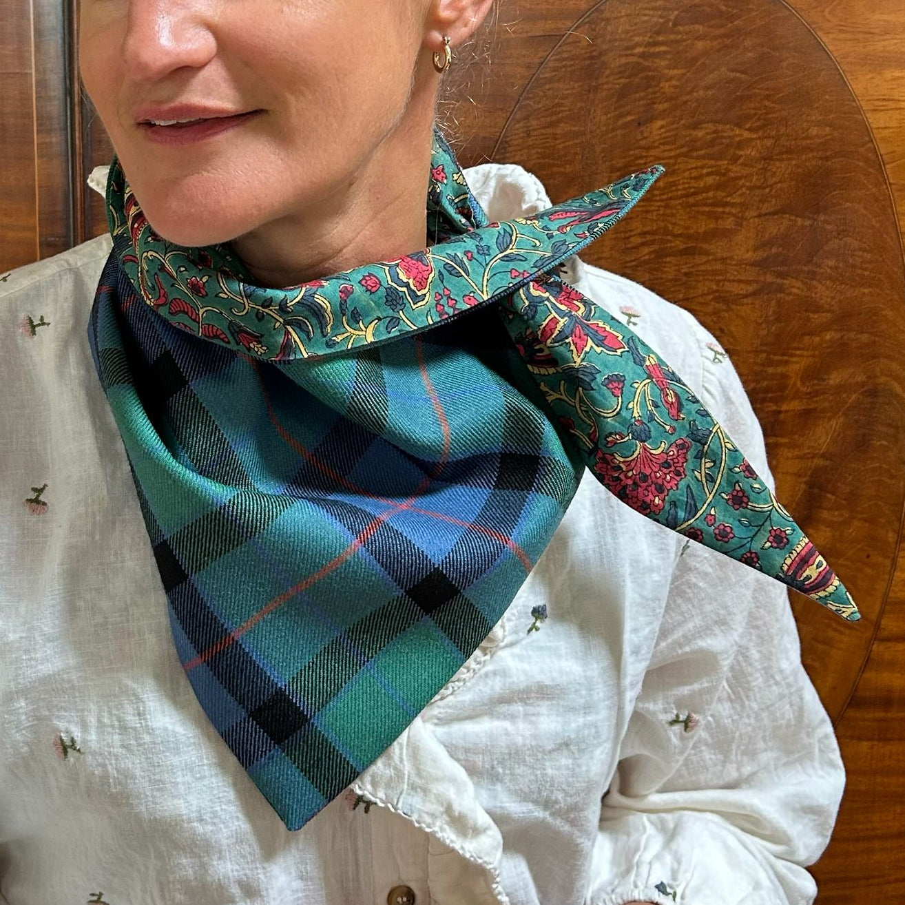 Flower of Scotland Tartan Scout Scarf